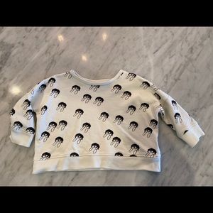 Kid and Kind peek a boo crop sweatshirt 18-24m